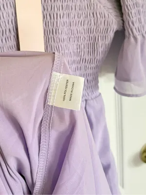Jessakae NEW Smocked Bodice Lavender Midi Dress thumbnail 3