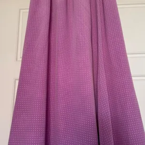 Y2K Vintage Reversible sz M Womens Polkadot Floral High Waist ALine Maxi Skirt thumbnail 7
