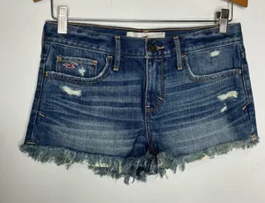 Y2K Hollister low rise jean shorts raw hem‎ size Shows size 26 thumbnail 1