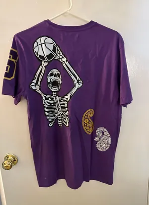 Random Basketball Tee Purple Size M thumbnail 1