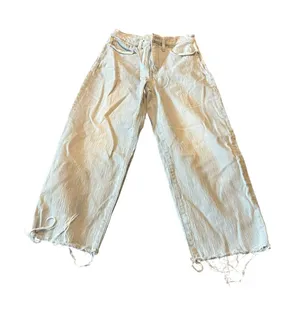 Madewell The Perfect Vintage Wide-Leg Cropped Jean Size 27P thumbnail 1