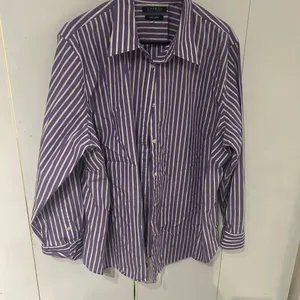 Ralph Lauren Lavender and White Striped Button-Down Shirt no size pit to pit 26 thumbnail 5