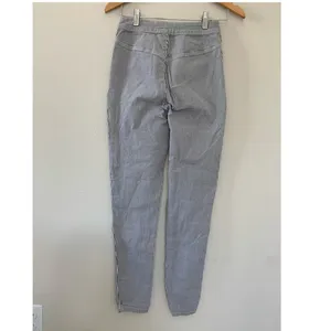 FREE PEOPLE Blue‎ White Striped Skinny Slim Leg Pants thumbnail 3