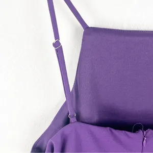 LULUS Great Things Purple Ruffled Trim High Neckline Bodycon Dress XL Party Boho thumbnail 7