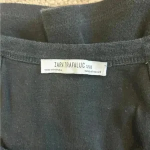 Zara black halter crop top in size small thumbnail 4