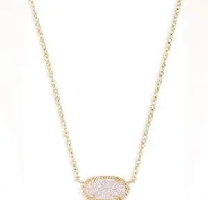 Kendra Scott Elisa Gold Pendant Necklace in Iridescent Drusy thumbnail 10