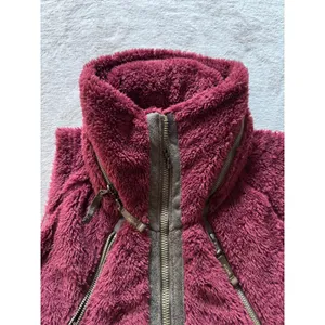 KUHL Women's Flight Pile Fleece Faux Fur Vest Jacket Hood Size Small thumbnail 6