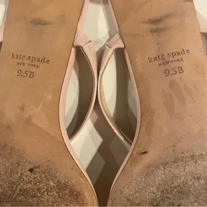 Kate Spade Palm Springs Sandals Women 8.5B Pale Dogwood Patent Leather Slide thumbnail 14