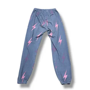 Aviator Nation Blue, Pink, & Purple Bolt Repeat Sweatpants‎ thumbnail 8