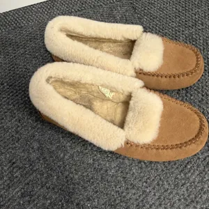 UGG Ansley Chestnut Suede Moccasin Slippers 1112301 Womens Size 9 thumbnail 2