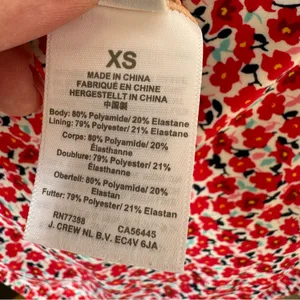 J. Crew Floral Print Bikini High Waist‎ Bottoms & Ruffle on Top Bottom-XS Top-M thumbnail 8