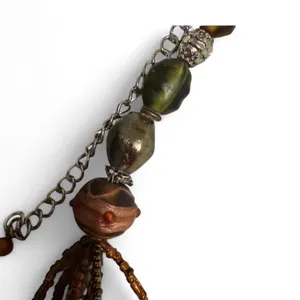 Multi-Strand Glass Beaded Necklace vintage thumbnail 5