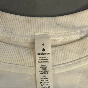 Lululemon LA Pullover Crew in Watercolor Wash White/ Stargaze thumbnail 4