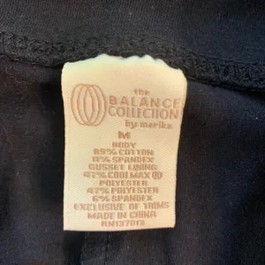 The Balance Collection Marika Womens Black High Rise Yoga Leggings M Athleisure thumbnail 3