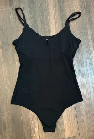 Commando Butter Lifted Cami Bodysuit Black Adjustable Straps XS New BDS113 thumbnail 1