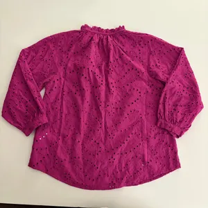 Evereve Magenta Eyelet Blouse thumbnail 3