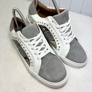 Steve Madden Annita Sneaker Leather Reptile Snakeskin Studs 7.5‎ Tennis Shoe thumbnail 8