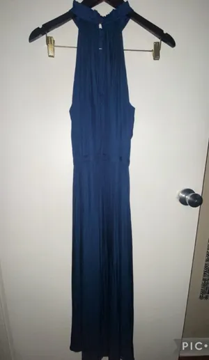Banana Republic Navy Blue Maxi Dress thumbnail 3
