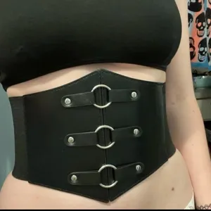 Black O Ring Corset Belt New thumbnail 8