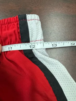 Nike Dri-Fit Red and White Athletic Shorts Size Small thumbnail 5