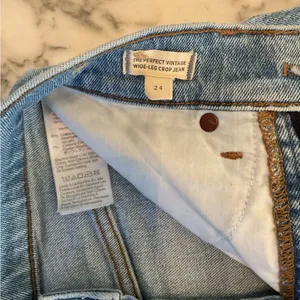 EUC Madewell Curvy Perfect Vintage Wide-Leg Cropped Jeans Sz 24 Broken Zipper thumbnail 10