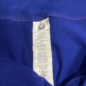 Fabletics Cherise Mid Rise Leggings Mesh Panel Athletic Medium Blue Black thumbnail 8