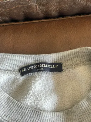 Brandy Melville Cropped New York Long Sleeve Sweater thumbnail 3