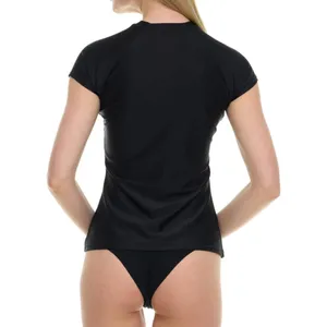 NWT Hurley Women’s Short Sleeve Rash Guard Swim Shirt –‎ Medium thumbnail 4