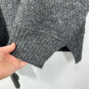 Blu Pepper Gray Knit Mockneck Sweater Women's‎ Small Casual Winter Chunky Knit thumbnail 7