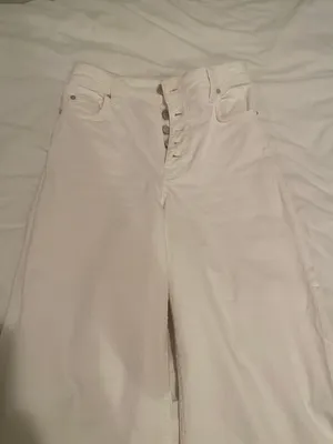 BDG White Flare High waisted Crop Jeans thumbnail 7