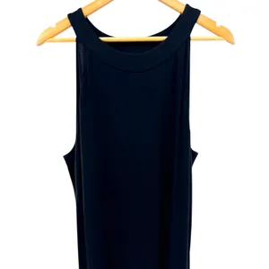 J. Jill Womens Black Sleeveless Maxi Dress Side Slits Pockets‎ 3X 2X NWT thumbnail 3