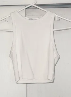 Zara White Tank thumbnail 1