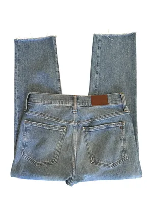 Madewell The Perfect Vintage Jean 28X25 Crop Straight Raw Edge Enmore Wash thumbnail 5