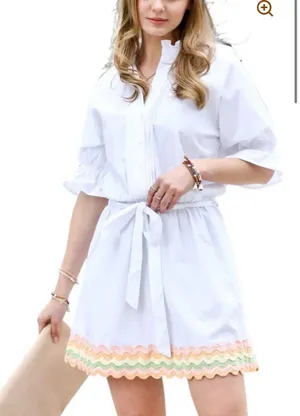 Mazik ric rac detail dress thumbnail 1