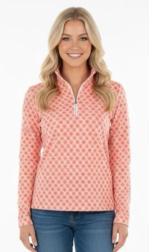 Peter Millar longsleeve top size large cotton fabric thumbnail 1