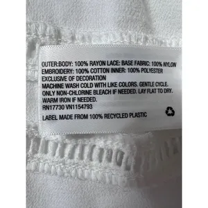 Knox Rose Women White Embroidered Lace V-Neck Boho Tunic Top Size M RN17730 thumbnail 6