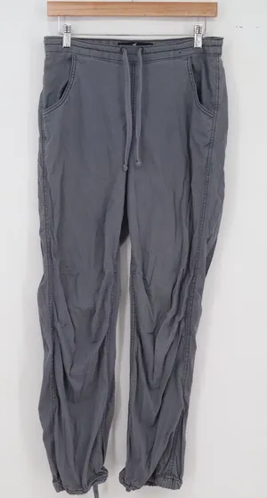 Hollister Pants Womens S Adjustable-Rise Parachute Baggy Gray Drawstring thumbnail 1