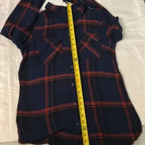 BDG Urban Outfitters Navy Plaid Button Down M Cabincore Fisherman Western Rodeo thumbnail 8