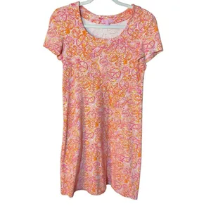 Lilly Pulitzer Kelsea Dress in Ten Speed‎ Bicycle Print Sz XS Orange Pink thumbnail 5