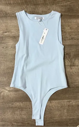 Women’s Steve Madden Light Blue  One-Piece Bodysuit thumbnail 1