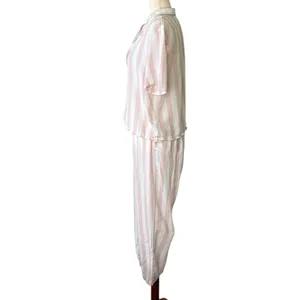 Sincerely Jules Pink & White 2 pc Pajama Set thumbnail 10