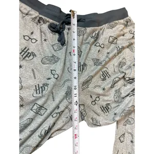 Harry Potter Wizarding World Pajama Set XXL Gray All Over Print Long Sleeve Pant thumbnail 15