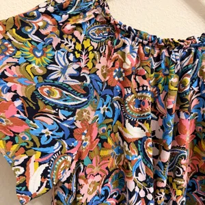 Anthropologie Robin Tiered Mini Dress Women 1X Floral Paisley Multicolor Flutter thumbnail 14