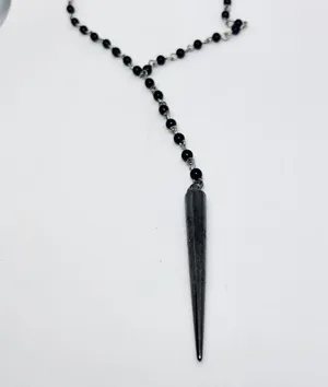 Spike Rosary Chocker Punk Goth Necklace New TBM thumbnail 7