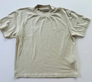 Essentials Fear of God Tee Shirt Beige Size Medium Boxy Short Sleeve Ladies thumbnail 1
