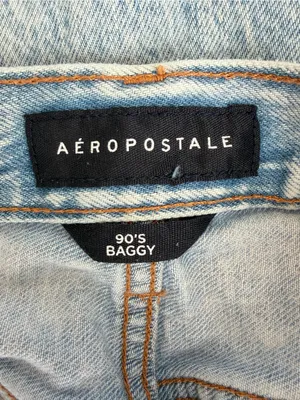 Aeropostale 90s Baggy Jeans Light Wash Size 4 thumbnail 8