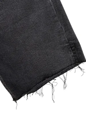EUC Free People We The Free Black Denim Shorts Size 25 thumbnail 3