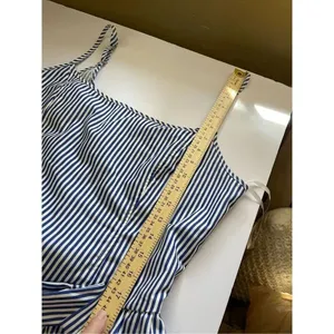 In The Beginning size L sides stripes bows sundress thumbnail 3