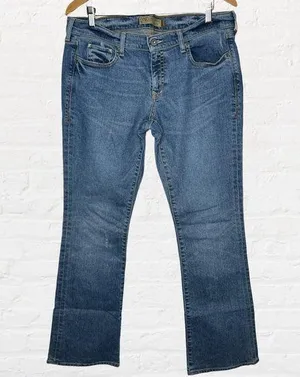 Old Navy Denim Stretch Ultra Low Waist bootcut Jeans Size 14 long thumbnail 1