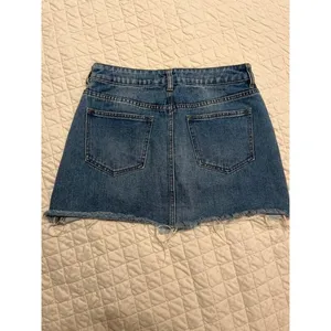 PacSun Jean Skirt Two Tone Distressed Raw Hem Size 27 thumbnail 2